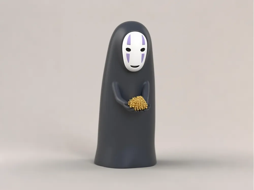 3Dプリント カオナシ-千と千尋の神隠し-宮崎駿アニメグッズ置物塗り絵