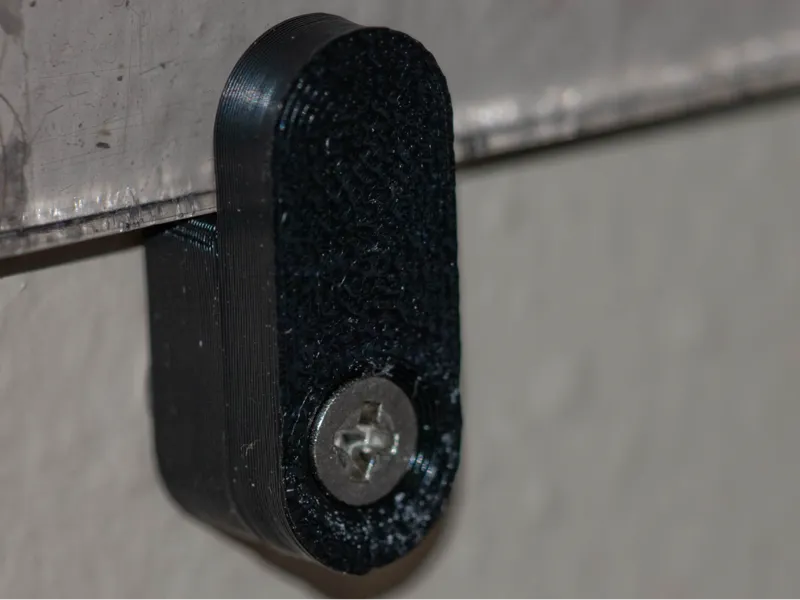 Countersink screw mount toe clip 5mm or 1/4"