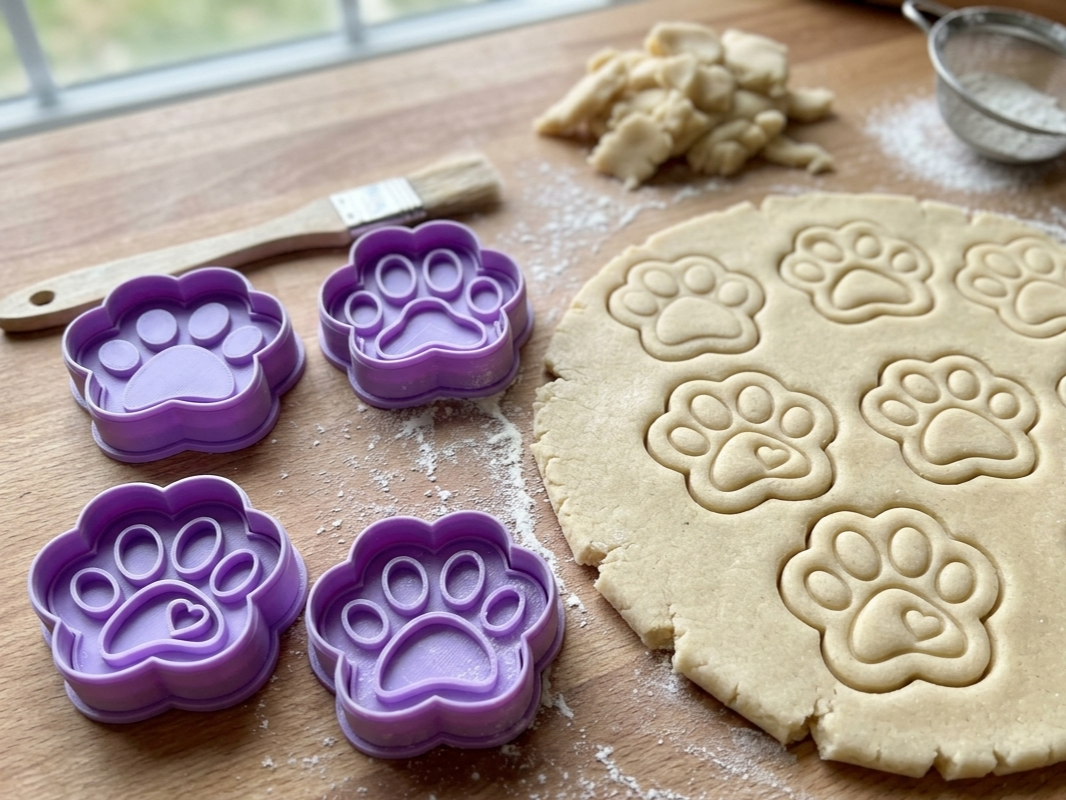 cookie cutter paw dog paw cat