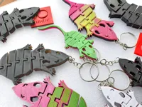Porte-clés rat articulé (flexi) — photo 2