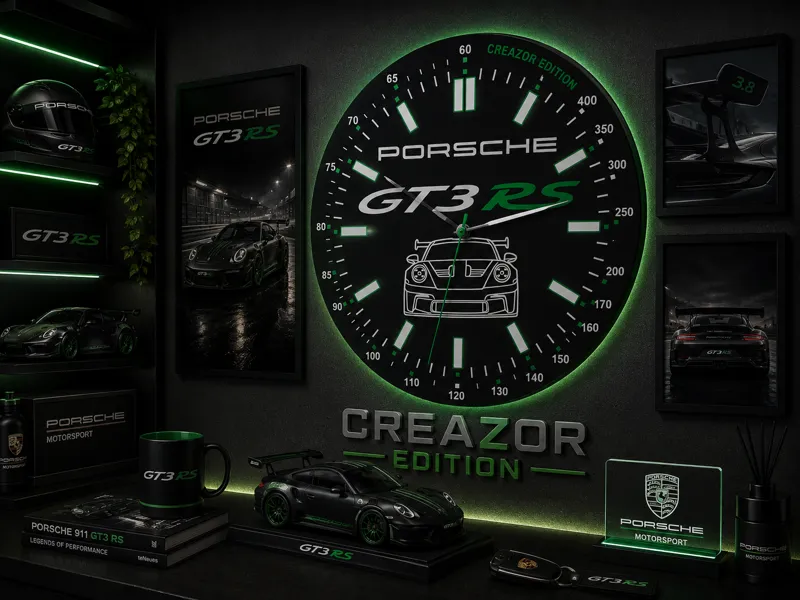Horloge Murale Modulaire – Porsche 911 GT3 RS 