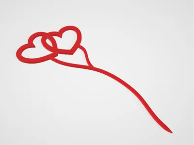 Heart Plant Stake