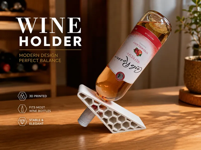 Honeycomb Wine Holder – Gravity Balance Wine Rack