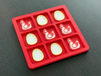 Chicken or the Egg Tic Tac Toe