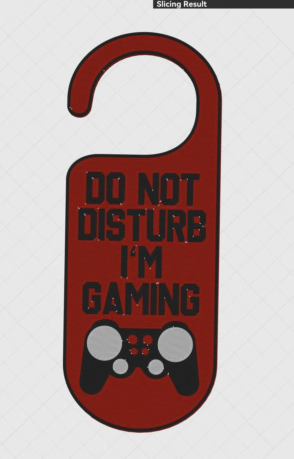 Gaming Do Not Disturb Door Knob Hanger Sign - Free 3D Print Model ...