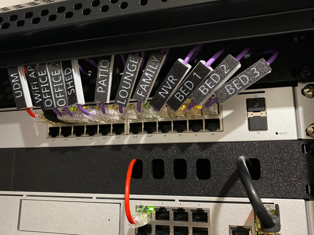 Server Labels UTP Patch Cable Labels For Network Server Rack - Free 3D Print Model ...