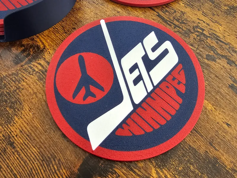 Winnipeg Jets Heritage logo Coaster