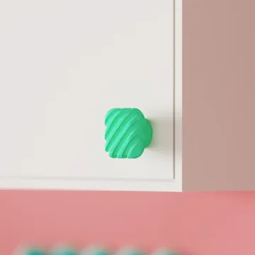 Letrero o emblema decorativo: Modern Ribbed Cabinet Handle. — vista de referencia 3