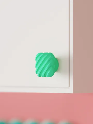 Letrero o emblema decorativo: Modern Ribbed Cabinet Handle. — vista de referencia 2