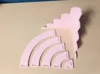 a fan shaped 5 tier figure stand