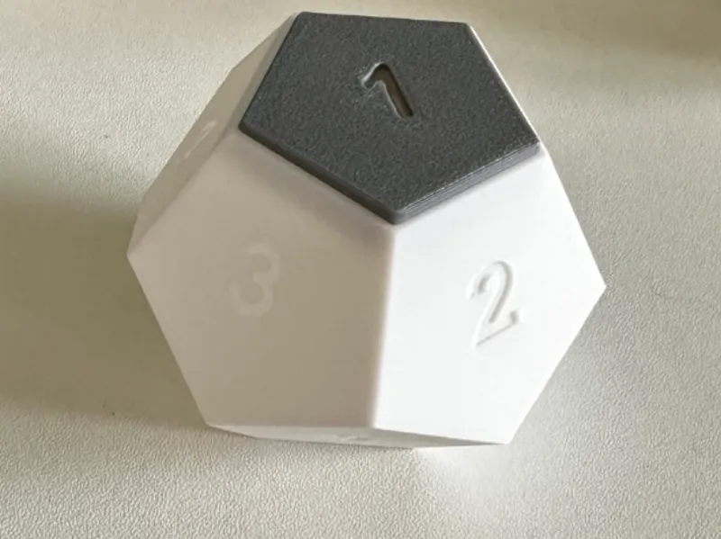 Dodecahedron with numering