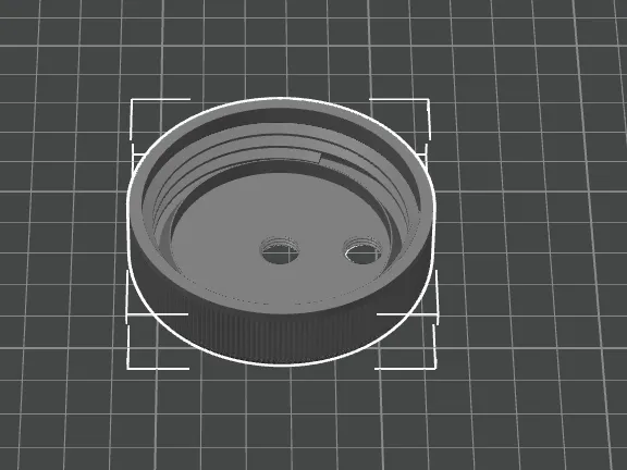 Nalgene Lid with threaded inlets for filter hookup