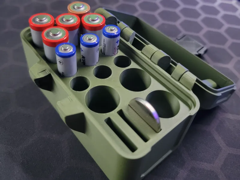 Snap fit battery box