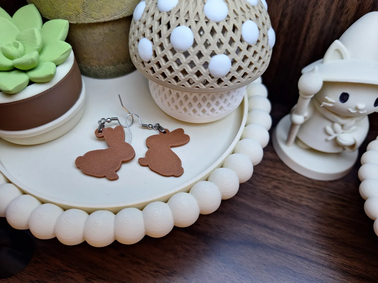 Bunny Silhouette Earrings view 2