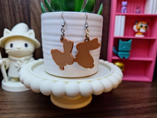Bunny Silhouette Earrings