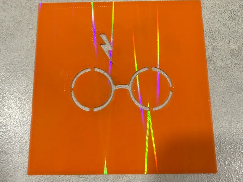 Harry Potter Cake Stencil Glasses