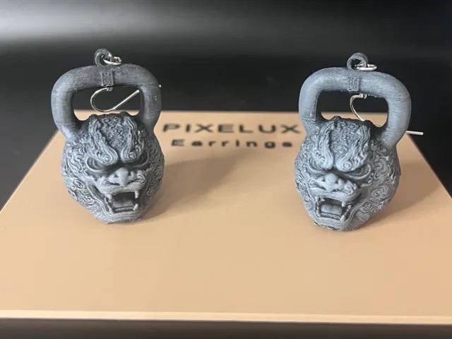 Lion's Strength - Kettlebell earrings