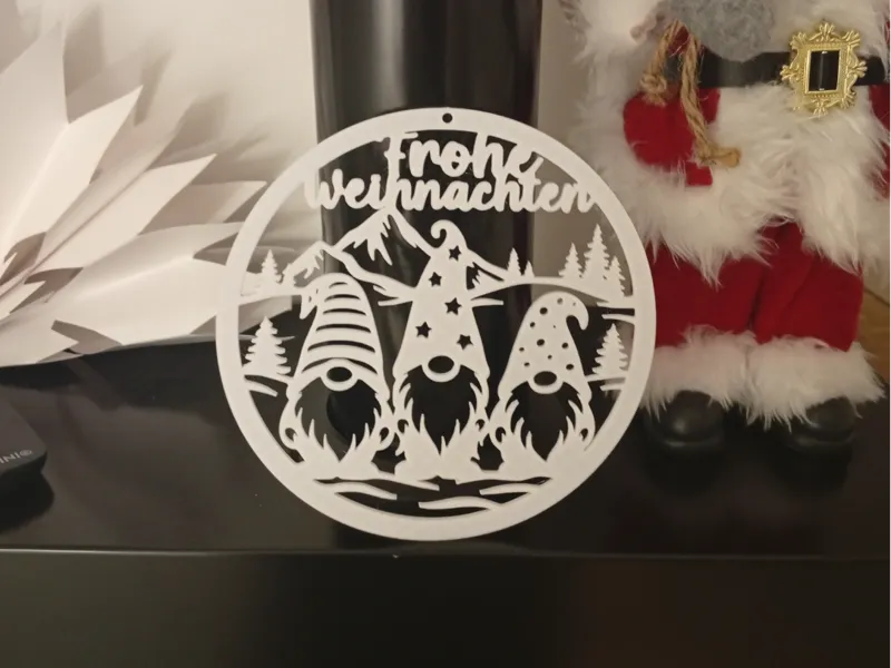 Tür Kranz Frohe Weihnachten Wichtel