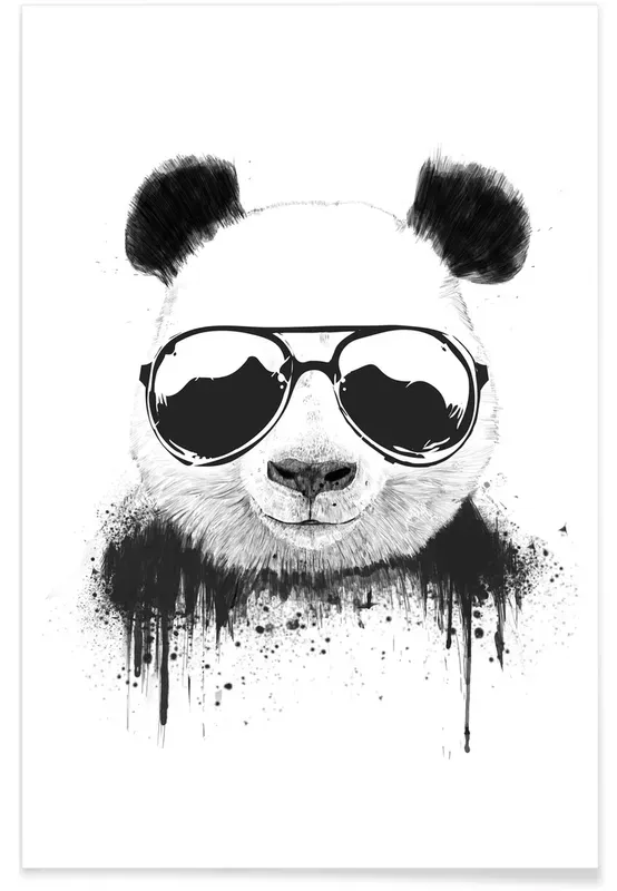 Panneau panda insolent