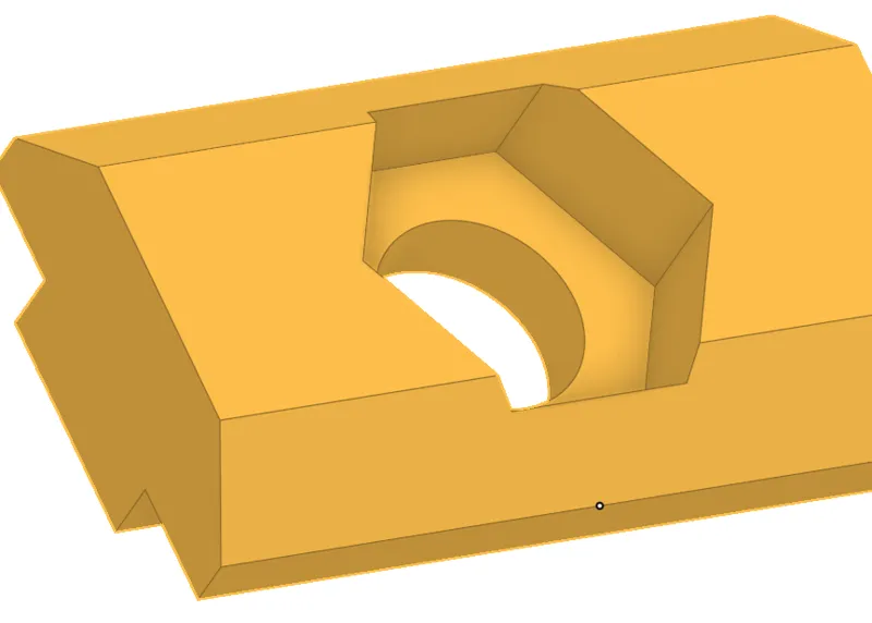 Nutstein für M5 Flachmuttern Nut6