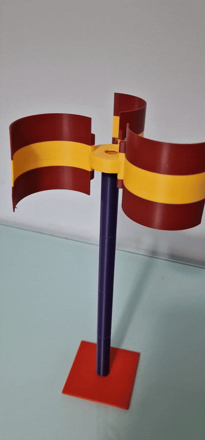 Vertical wind spinner (Anemometer)