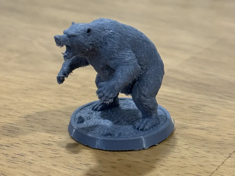 D&D Druid Bear Minature figure Tabletop Game 