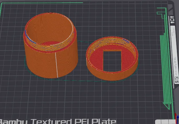 Threaded Container With Hydrometer Slot