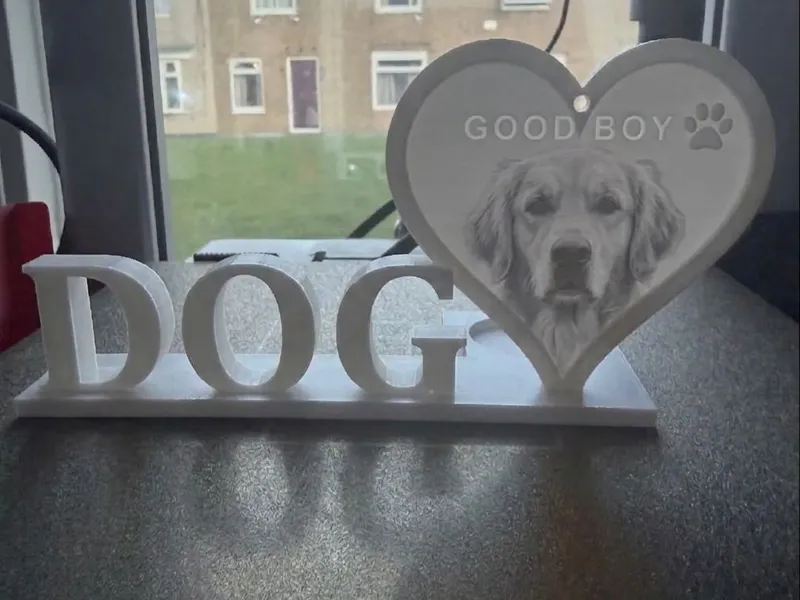 DOG light up lithophane