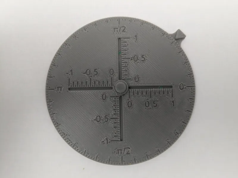 Analog trigonometric circle