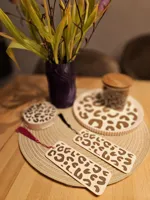leopard print bookmark both sides