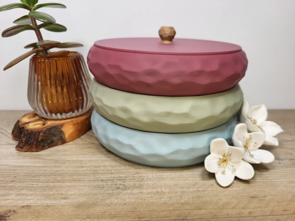 Stackable Bowl Tray - Sculpted with Inlays - Free 3D Print Model ...