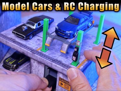 1/64 adjustable Garage Car Lift Diorama(Sample)