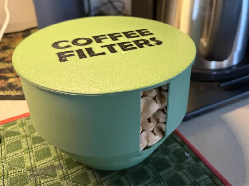 Coffee Filter Bin - 200 Round 8-12 Cup Basket