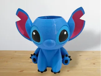 Stitch popcorn vase