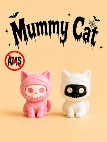 Accesorio para impresora 3D: Mummy Cat - No Ams Required — vista de referencia 2