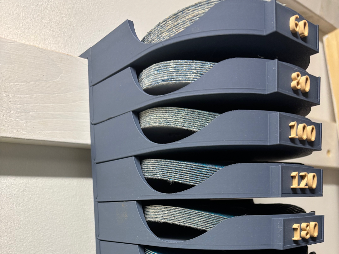 French Cleat Sandpaper Organizer Rack