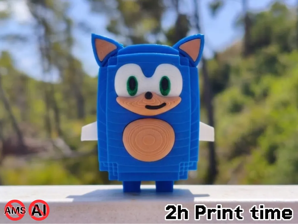 Accesorio para impresora 3D: Sonic Sprite (Optional AMS) from Fortnite. Referencia del modelo original.