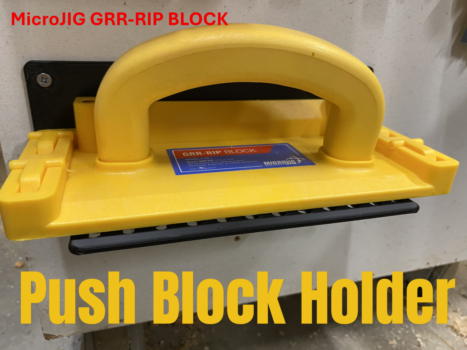 Push Block Holder / Stand MicroJIG
