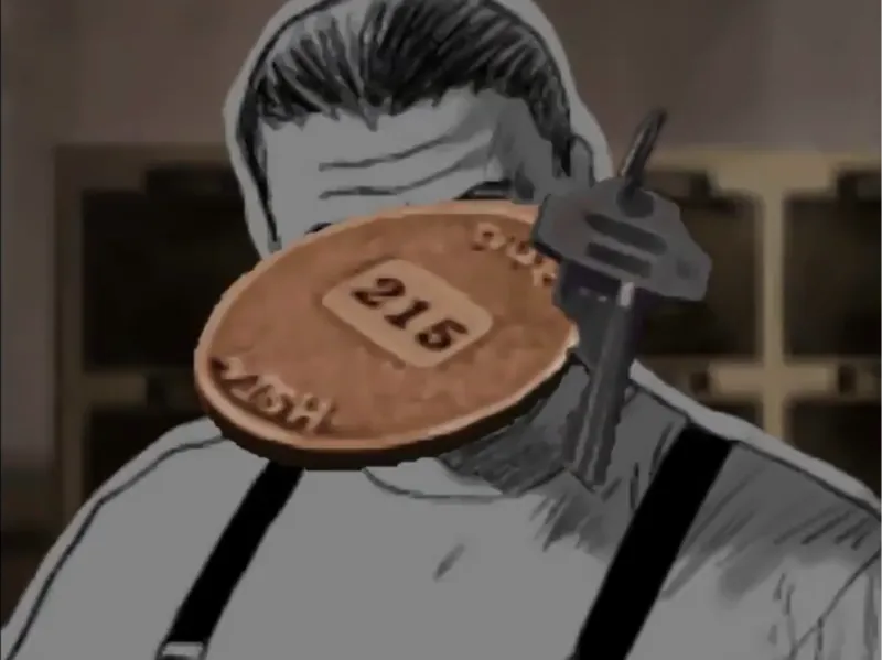 Hotel Dusk Room 215 keytag
