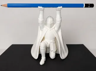 Kneeling Knight Pen Holder