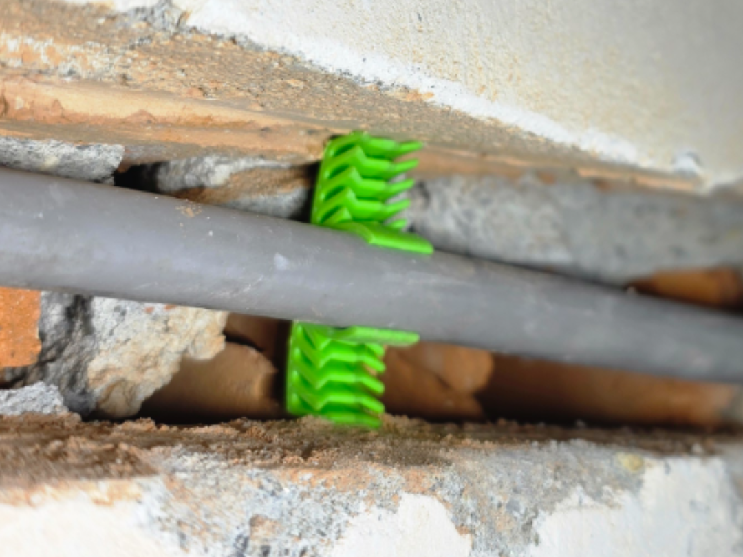 Cable C-Clamps for Wall Chases