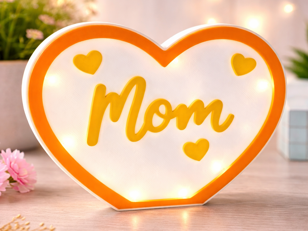 A Light for Mom – Heart with LED Illumination