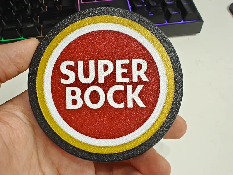 Coaster with bottle opener - Super Bock