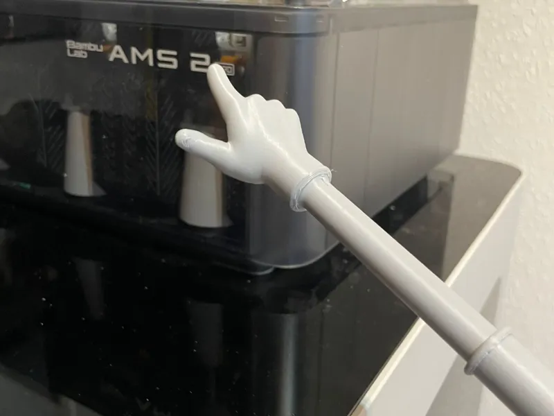Collapsible Pointer Finger print in one piece