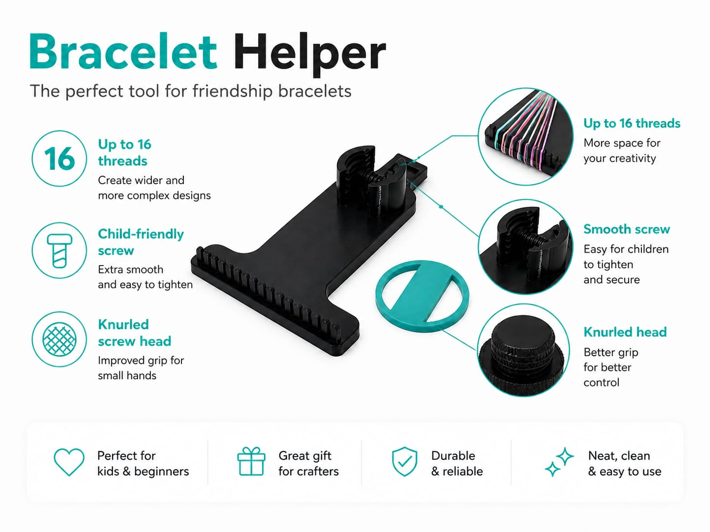 Bracelet Helper – Up to 16 Threads Tool
