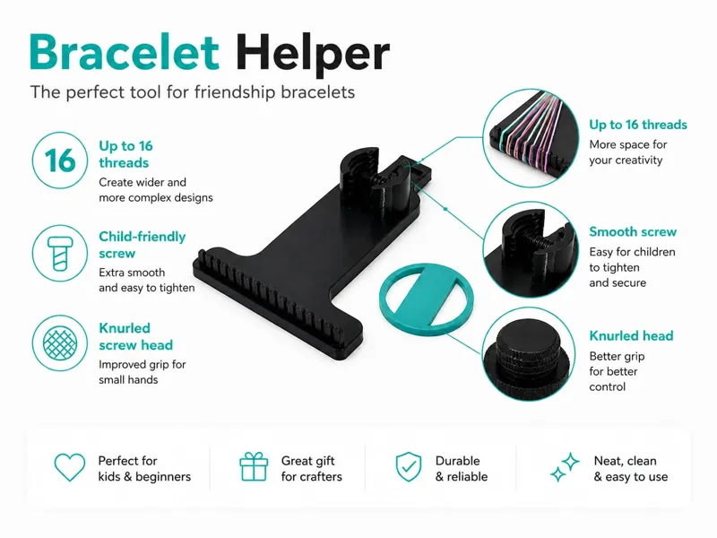 Bracelet Helper – Up to 16 Threads Tool