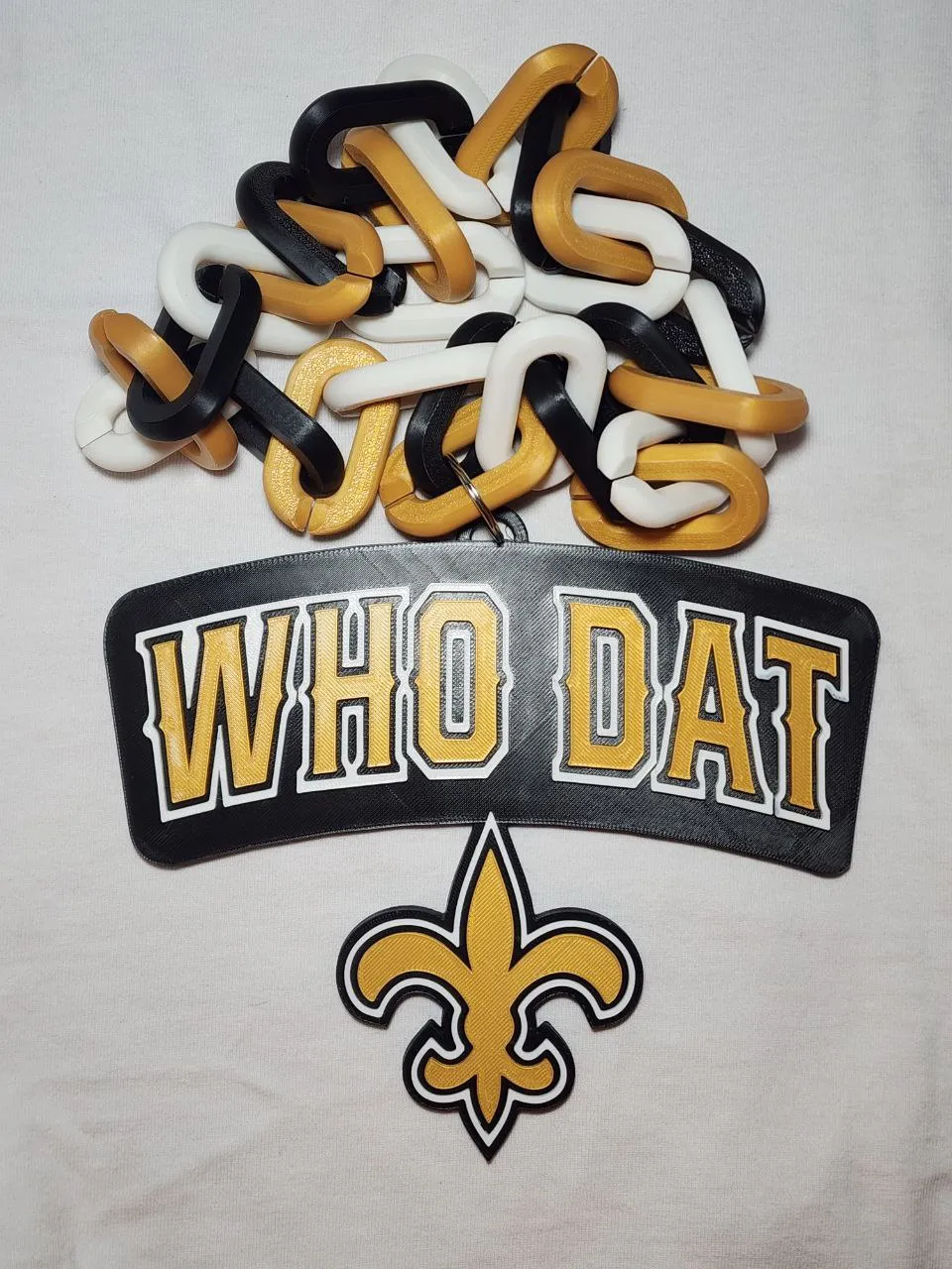 Who Dat Oversized Pendant - Free 3D Print Model - MakerWorld