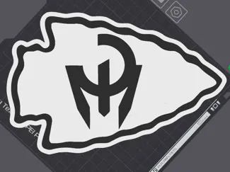 Kansas City Chiefs logo with Mahomes logo inside