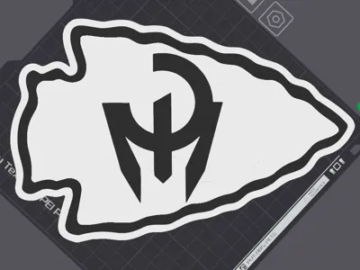 Kansas City Chiefs logo with Mahomes logo inside