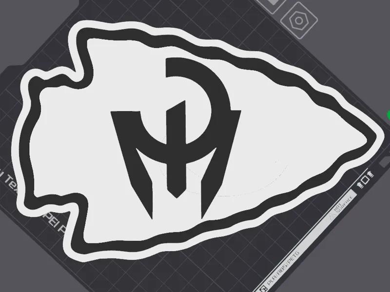 Kansas City Chiefs logo with Mahomes logo inside